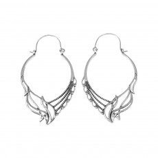 East Meets West Silver Plated Earring